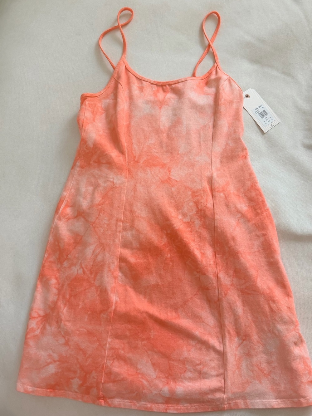 Billabong Coral Tie-Dye Slip Dress new with tags size small
